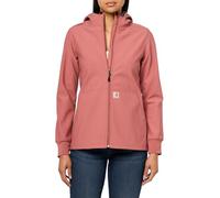 Carhartt Women's Rugged Flex® Modern Fit Bonded Fleece Hoodie Scrub Jacket, Wild Rose, Large