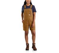 Carhartt Women's Rugged Flex Relaxed Fit Canvas Shortall Work Utility Shorts