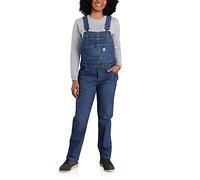 Carhartt Womens Relaxed Fit Multi Pocket Denim Bib Overal M - Bust 36-37' (91-94cm)