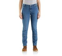 Carhartt Women's Rugged Flex Relaxed Fit Double-Front Jean, Linden, 18 Short