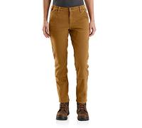 Carhartt Womens Stretch Twill Double Front Work Trousers 12 - Waist 32.5' (83cm), Inside Leg 31-32'