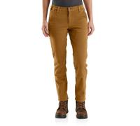 Carhartt, Women's, Rugged Flex® Relaxed Fit Twill Double-Front Work Pant, Carhartt® Brown, W12/REG