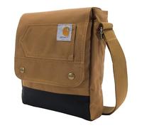 Carhartt Women's, Durable, Adjustable Bag with Flap Closure, Everyday Crossbody Snap Brown, One Size