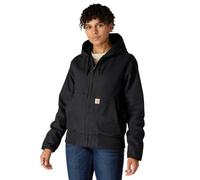 Carhartt Women's Size WJ130 Washed Duck Active Jac, Black, 2X Plus