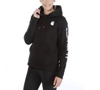 Carhartt Women's Sleeve Logo Graphic Hoodie - Black