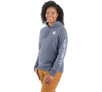 Carhartt Women's Sleeve Logo Graphic Hoodie - Wisteria Heather