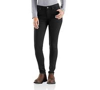 Carhartt Women's Slim-Fit Layton Skinny Leg Denim Jeans, Onyx, W12/Reg