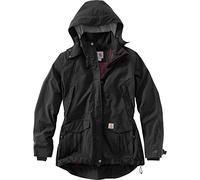 Carhartt Womens 102382 Shoreline Durable Waterproof Jacket - Black Nylon - Size Medium
