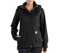 Carhartt Women's Storm Defender Relaxed Fit Heavyweight Jacket, Black, M