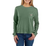 Carhartt Women's Tencel Fiber Series Loose Fit Long-Sleeve Pocket T-Shirt, Frosted Balsam, S