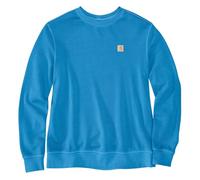 Carhartt Women's Tencel Fiber Series Relaxed Fit Midweight French Terry Sweatshirt, Engineer Blue, Large