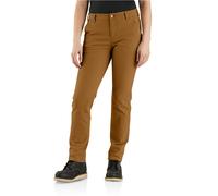 Carhartt Women's The Essential Canvas Pant, Carhartt Brown, 6