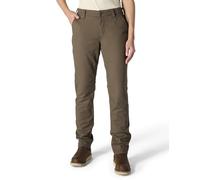 Carhartt Women's The Essential Lined Canvas Pant, Tarmac, 10 Tall