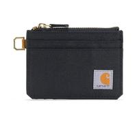 Carhartt Womens Wallet, Rugged Leather and Canvas for Women, Available in Multiple Styles & Colors Wallet, Nylon Duck Zippered (Black), One Size US