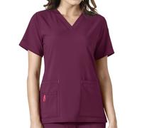 Carhartt womensC12110Carhartt Cross-flex Women's Media Scrub Top Medical Scrubs Shirt - purple - X-Small