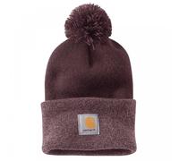 Carhartt Workwear 102240 Knit Pom-Pom Cuffed Beanie Deep Wine Colour:
