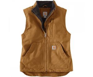 Carhartt Workwear 104224 Womens Sherpa Lined Mock Neck Vest Bodywarmer M