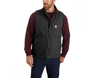 Carhartt Workwear 104277 Washed Duck Lined Mock Neck Vest Black Size: XL