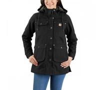 Carhartt Workwear 105512 Womens Loose Fit Weathered Duck Coat Black L L