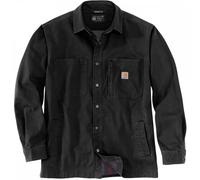Carhartt Workwear 105532 Fleece Lined Snap Front Shirt Jacket Black M M