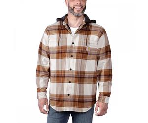 Carhartt Workwear 105938 Flannel Sherpa-Lined Hooded Shirt Jacket Carh L