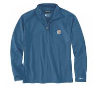 Carhartt Workwear 106423 Mock Neck Half-Zip T-Shirt Dark Horizon Blue L