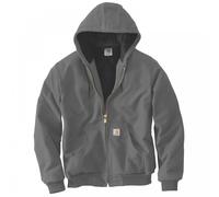 Carhartt Men's J140 Loose Fit Firm Duck Insulated Flannel-Lined Active Jac, Gravel, S
