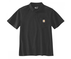 Carhartt Workwear 106685 Midweight S/S Pocket Polo Black XL Chest Size XL