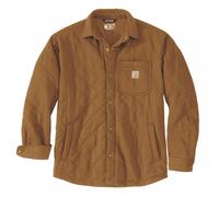 Carhartt - Quilted Snap Front Shirt Jacket - Casual jacket size XXL, brown