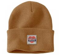 Carhartt Workwear 107409 Knit Heart Patch Beanie Carhartt Brown Colour