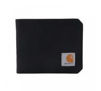 Carhartt Men's Bifold and Passcase, Durable Billfold Wallets, Available in Leather and Canvas Styles, Nylon Duck (Black), One Size CHBIFWLT1