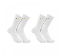 Carhartt Workwear 803106 Midweight Crew Sock 2 Pack White M Size: M, C M