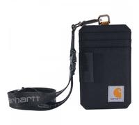 Carhartt Standard, Water-Repellent Canvas ID Holder with Reflective Lanyard, Nylon Duck (Black), One Size