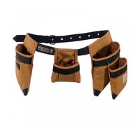 Carhartt Padded Tool Belt, Rugged Tool Belt with Tool & Fastener Storage Pockets, 7 Pockets, Carhartt Brown