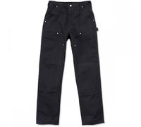 Carhartt Workwear B01 Duck Double Front Logger Pant Black Waist: 42&qu 42" 34"