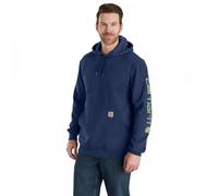 Carhartt Workwear K288 Sleeve Logo Hoodie Loose baggy fit Deep Ocean H M