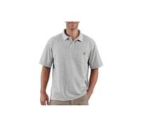 Carhartt Workwear K570 Work Pocket Polo Short Sleeve Heather Grey - Si L