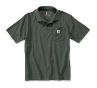 Carhartt Workwear K570 Work Pocket Polo Short Sleeve Moss - Size: S Si S