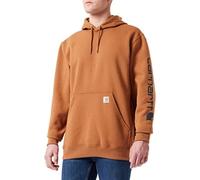 Carhartt Men's Loose Fit Midweight Logo Sleeve Graphic Sweatshirt, Carhartt® Brown, M