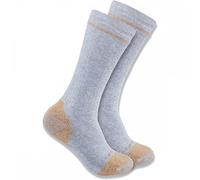 Carhartt Workwear SB5552M Cotton Blend Steel Toe Boot Sock 2 Pack Grey L