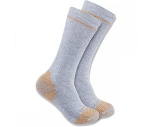 Carhartt Workwear SB5552M Cotton Blend Steel Toe Boot Sock 2 Pack Grey XL