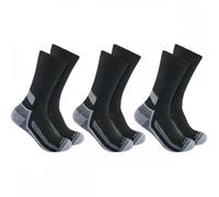 Carhartt Workwear SC4223M Force Midweight Crew Sock 3 Pack Black L Col L