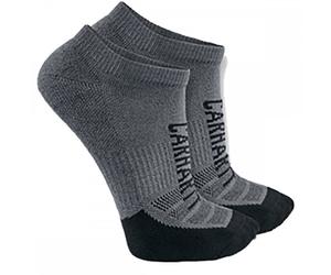 Carhartt Workwear SL9953M Force Logo Low Cut Sock 3 Pack Carbon Heathe XL