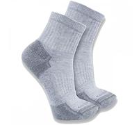 Carhartt Men's Midweight Cotton Blend Quarter Sock 3 Pack, Grey, Large (Pack of 3)