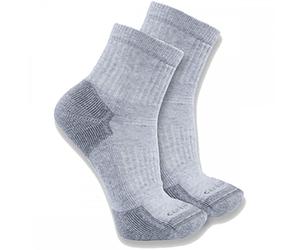 Carhartt Workwear SQ6103M Cotton Blend Quarter Sock 3 Pack Grey XL Col XL