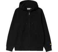 Carhartt - Zip-up sweatshirt - Hooded Chase Jacket Black / Gold for Men - Size L Black L