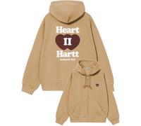 Carhartt - Zip-up sweatshirt - Hooded Heart II Hartt Sweat Jacket Dusty H Brown for Men - Size XL Brown