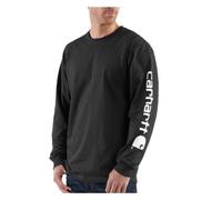 CarharttmensLoose Fit Heavyweight Long-Sleeve Logo Sleeve Graphic T-ShirtBlack2X-Large Tall