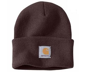 Carhatt Acrylic Watch Hat-Dark Brown, One Size