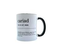 Cariad Mug - Welsh Noun Meaning Love & Sweetheart, Coffee & Tea Cup, Romantic Gift for Loved Ones